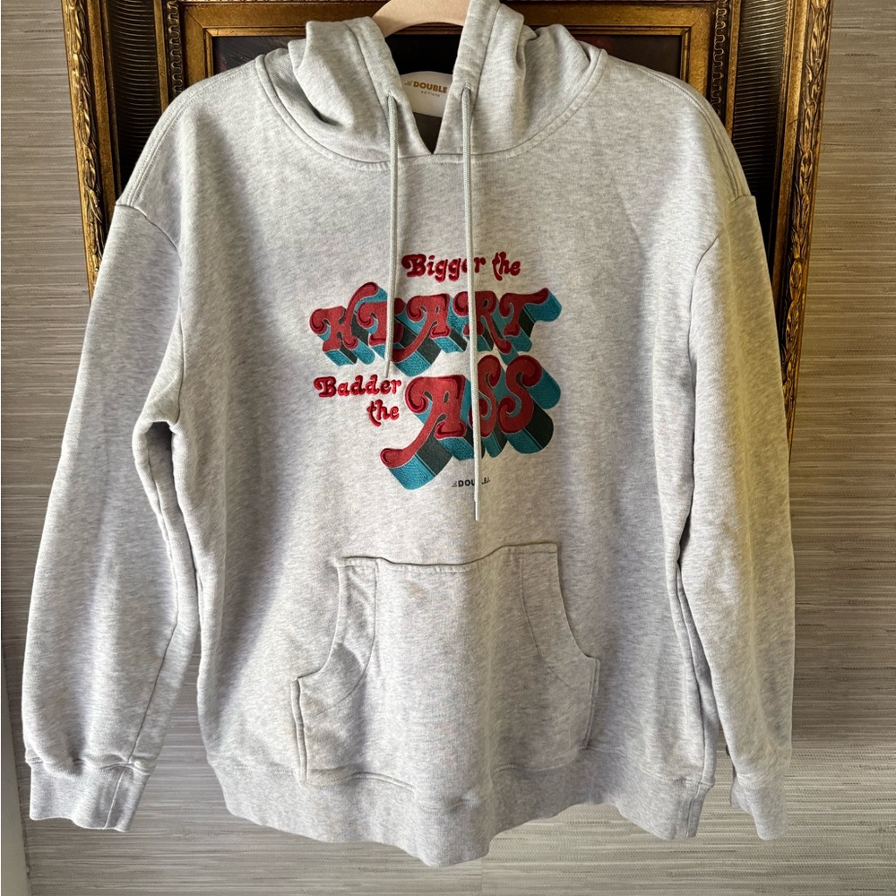 LA DoubleJ Light Gray Graphic Hoodie - Picture 2 of 10
